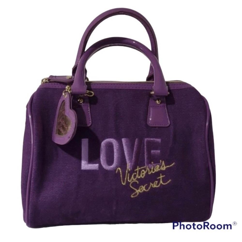 ON HOLD! COPY - VICTORIA'S SECRET Mini Bag Purple Gold Heart Hangtag